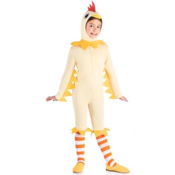 Disfraz de Gallina Infantil con Capucha y Calcetines