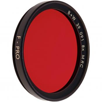 B+W F-Pro 091 MRC - Filtro de contraste para 39 mm, rojo oscuro
