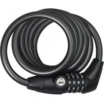 Abus 516047-1650/185_Key_Combo Antirrobo de Cable de Acero con Llave y combinación