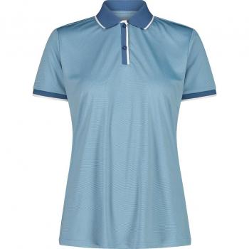 CMP Women's Short Sleeve Polo Shirt Blue