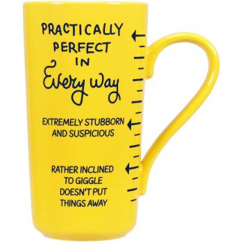 Half Moon Bay mugldf05 ML Taza de café Mary Poppins-praticamente, Amarillo, 500Ml