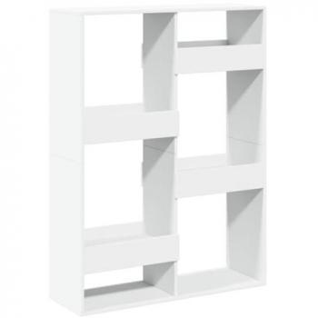 Estantería de madera de ingeniería blanca 100x33x135 cm