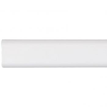 Barra armario ovalada metal blanco 200cm Cintacor - Storplanet