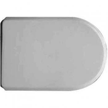 Asiento de inodoro Galvit Miro' Forma 7 Blanco con Bisagras de Bucle