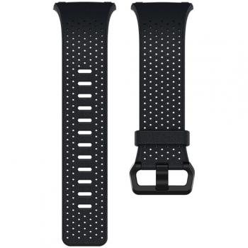 Fitbit Unisex Adult Ionic Leather Band - Midnight Blue, Small