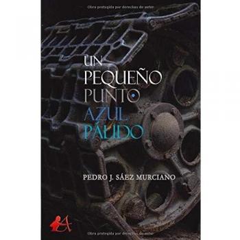 Un pequeño punto azul pálido
