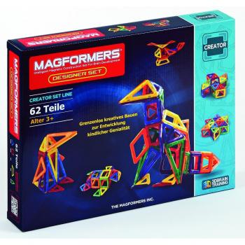 Juego de Construcción Magnético Magformers Set Designer 62 Piezas