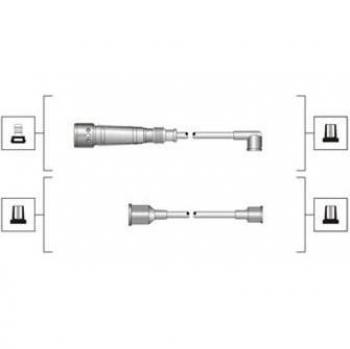 Juego de cables de encendido MAGNETI MARELLI 941319170011
