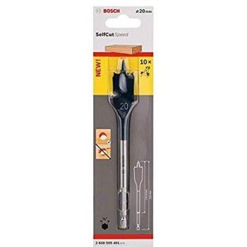 Bosch 2 608 595 491 - Brocas fresadoras planas Self Cut Speed, hexagonales