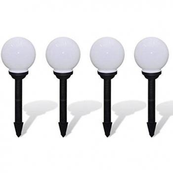 vidaXL Outdoor Pathway Lamps 4 pcs LED 15 cm with Ground Spike