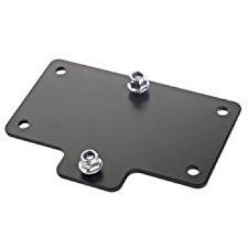 K&M 24357 Panel Adaptador Negro
