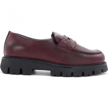 Mocasín elástico interior GOOD STEP Mujer Burdeos (Mod: PARTE)