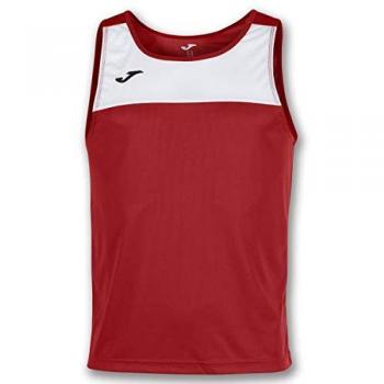 Joma Race Camisetas Caballero, Niños, Rojo/Blanco, 2XS