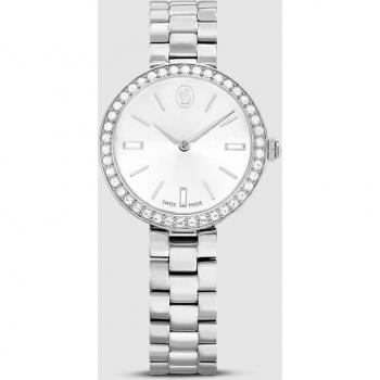 Swarovski Certa Women's Watch - Stainless Steel with Pave Crystals, Analog Quartz