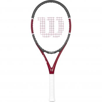 Wilson Triad Five TNS FRM No Raqueta de Tenis, Unisex Adulto, Blanco/Rojo / Gris