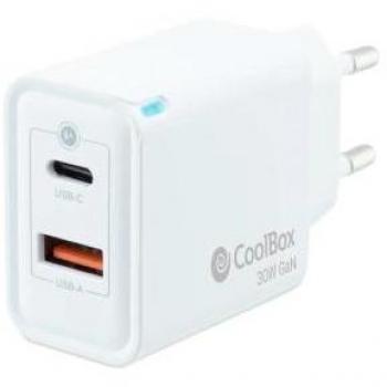 CoolBox Cargador USB 30W con tecnología GaN