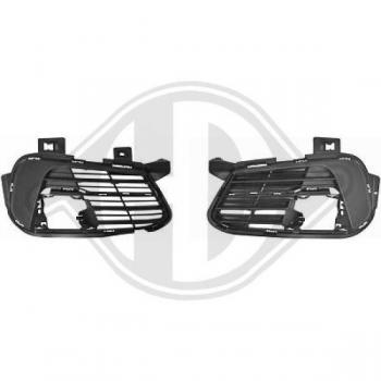 Rejilla de Ventilación para Parachoques DIEDERICHS 4236146 con Soporte para Proyector Antibrouillard