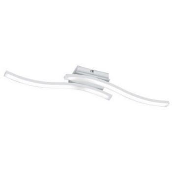 Plafoniera LED Moderna Ruta 2 Varillas Onduladas Blanca 54cm 4000K