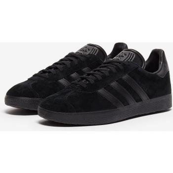 Zapatillas Adidas Gazelle para hombre, modelo Cq2809, color negro, talla 43 1/3, material de cuero