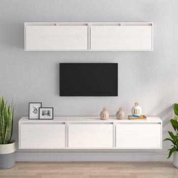 vidaXL Muebles para TV 5 piezas madera maciza de pino