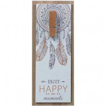 Decoración de pared Enjoy Happy Moments 30 x 12 cm