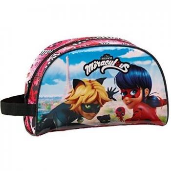 Neceser Temático de Ladybug y Cat Noir con Adaptabilidad a Carro