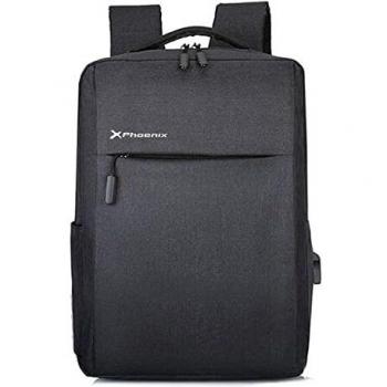 Phoenix Technologies Mochila para Portátil hasta 15.6 Pulgadas con Cable USB, Varios Bolsillos