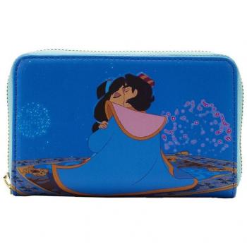 Cartera Loungefly Disney Aladdin Princess Jasmine Zip Around Wallet