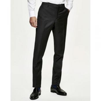 Pantalones de Hombre Gris de Lana con Cinturón Hackett Talla 34
