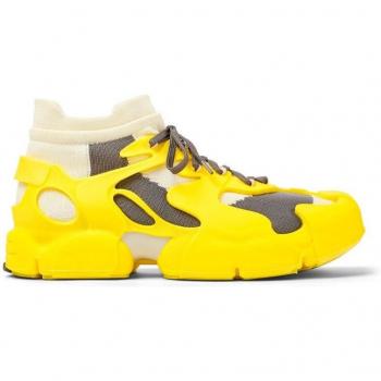CamperLab Tossu Unisex Sneakers - Yellow with Inner Sock, Size 45
