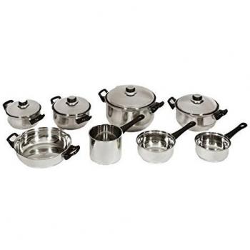 Mayestic - Batería ideal inox, 8 piezas