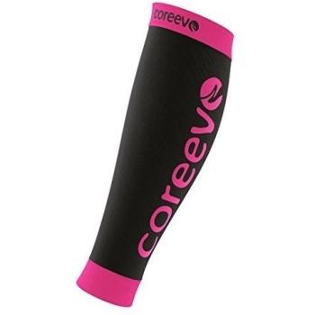 Coreevo - Pantorrillera Compresiva COLORTECH, Rosa/Negro, S