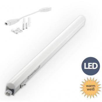 Luz LED T5 Bajo Mueble 8W 60cm, Luz Blanca Cálida 3000K, Ideal para Cocinas y Armarios