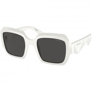 Prada PR 28ZSF Asian Fit 17K08Z Anteojos de Sol para Mujer Blancas, Lentes de Sol 54 mm, Gafas de Sol Ajuste Asiático