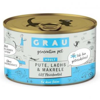 GRAU Gourmet Grain-Free 24 x 200g - Turkey, Salmon & Mackerel Multipack