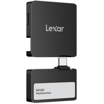 Lexar SSD Externo Portátil Go SL400 2TB con Hub, Ultracompacto, USB 3.2 Gen 2, Resistente al Agua y al Polvo IP65