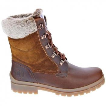 Panama Jack Tuscani B26 Bark Cuero Botas de Montaña para Mujer con Forro de Pelo