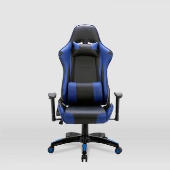 Silla Gaming Regina Piel Sintética Negro/Azul Ajustable 126.5-133.5cm