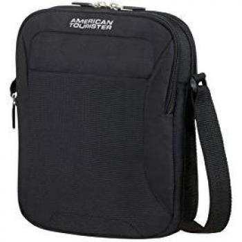 American Tourister - Road Quest Cross-Over Bolso Bandolera, Negro sólido