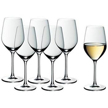 WMF Easy Plus Juego de 6 Copas para Vino Blanco, Vidrio