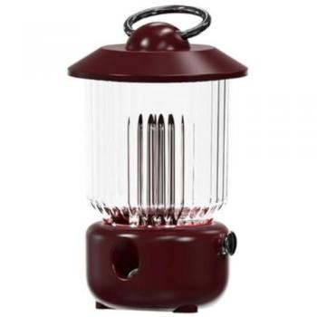 Farol Humidificador Difusor de Aromas LED con Aceite Esencial Ahuyentador de Mosquitos | Carga USB | 260ml | Marrón