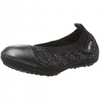 Geox Jr Piuma Ballerine B, Bailarinas para Niñas, Negro