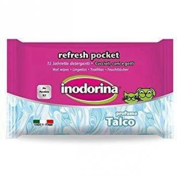 Inodorina Toallitas Desinfectantes para Perros y Gatos Talco Bio Perfumado
