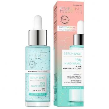 Eveline Cosmetics Serum Shot 10% Niacinamide Facial Serum for Oily and Problem Skin 30 ml