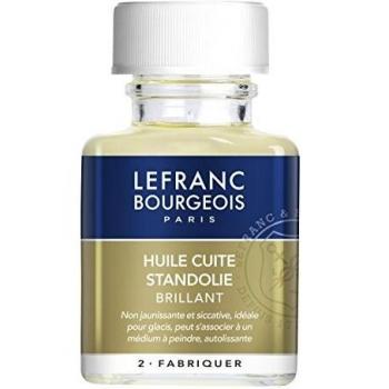 Lefranc Bourgeois Aceite de linaza standöl, Cuerpo Espeso, para Ondas de Franjas y un geschmeidigen Color Film, Transparente, 75 ml