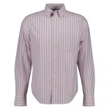 Camisa Oxford de Hombre Gant Regular Fit Manga Larga Rosa Sostenible Algodón Orgánico XL