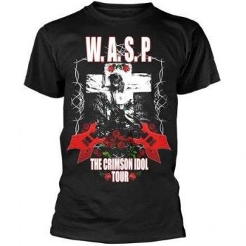 Camiseta unisex para adulto W.A.S.P Crimson Idol Tour color negro tamaño L