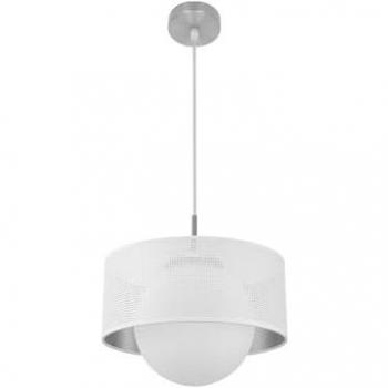 Colgante Cósmico 1xe27 Níquel/Blanco-Plata Regx30x30 Cm