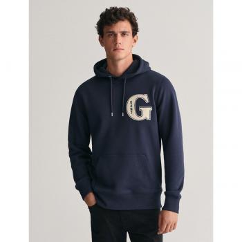 Gant G Graphic Men's Hoodie Sweatshirt, Evening Blue