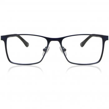 Cuadrado Clip-On Metálico Azules Gafas Recetadas para Hombre - Gafas Anti-Azules - SmartBuy Collection